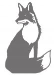 Large Steel Sitting Fox Weathervane or Sign Profile - Laser cut 650mm x 440mm